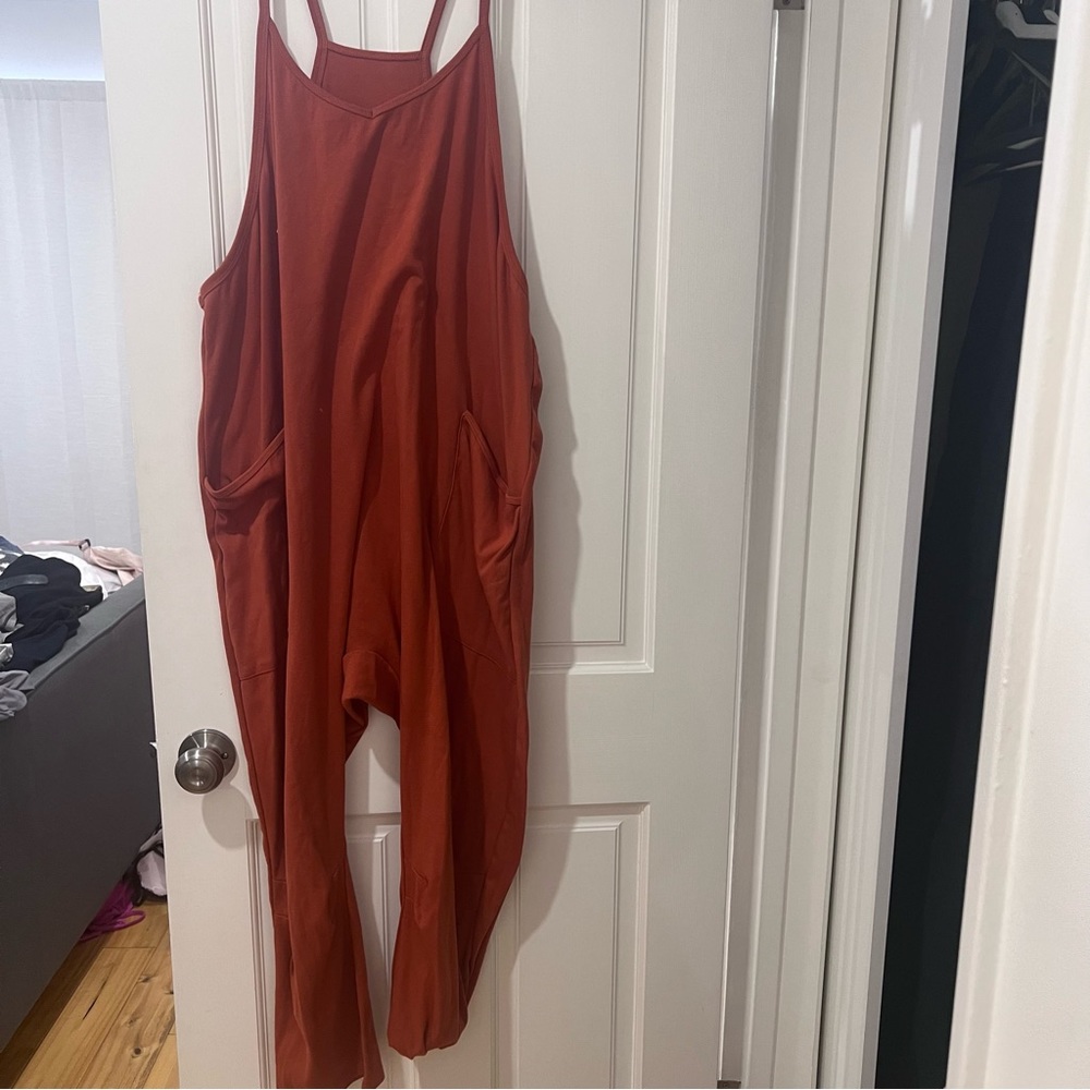 Burnt orange jumpsuit